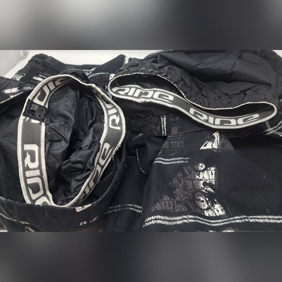 Ride Snowboard Pants Lined10K/5K mm Waterproof Y2K Vintage Graphic Large 35-39W - Picture 9 of 15